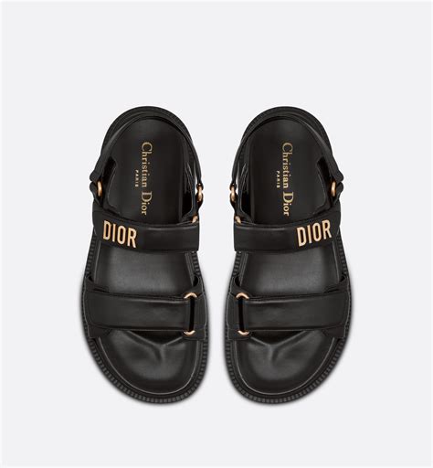 dior black strap sandals